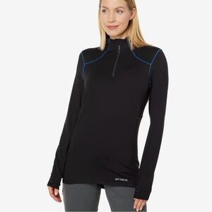 Women’s Hot Chillys Clima Tek Zip-T Base Layer Shirt Size Medium NEW